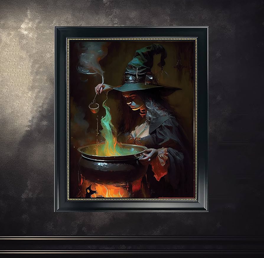 コックン・ヴィッチ 「イオンの王様」現代アート 絵画 95×145cm 約80号 Amazon.com: Witch Boiling Poison Gothic Art Print Poster, Goth